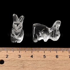 Synthetische Quarzkristall-Kaninchenfiguren&nbsp;DJEW-Z006-01