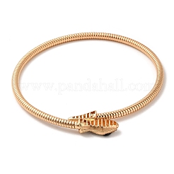 Collane a catena di serpente rotonde in lega&nbsp;NJEW-Z020-02KCG