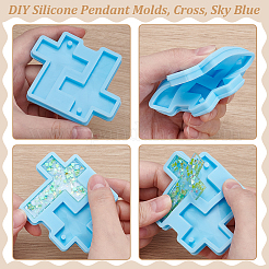 2pcs DIY Silikon Anhängerformen&nbsp;SIMO-UN0001-02