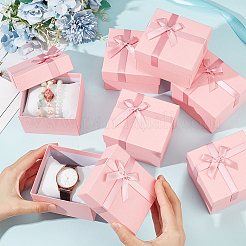 Cajas cuadradas de cartón para paquetes de relojes&nbsp;CON-WH0086-105A