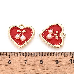 Pendente smaltati in lega&nbsp;LS-PALLOY-T092-37G-03