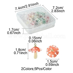 10pcs 2 Farben Plastikanhänger plastic&nbsp;KY-FS0001-34A