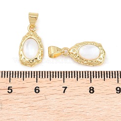 Natürliche weiße Muschel Anhänger&nbsp;KK-C170-08A-G