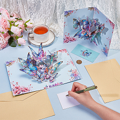 3D Pop-up-Grußkarte zum Lehrertag aus Blumenpapier&nbsp;AJEW-WH0673-79