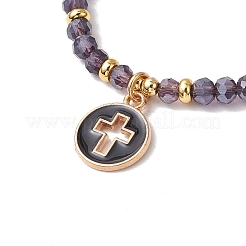 2 Stück Stretch-Armband-Set aus Glasperlen in 2 Stilen für Damen&nbsp;BJEW-JB11570