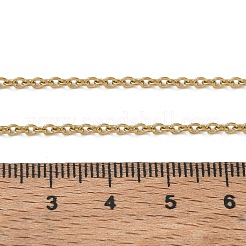 2 mm lange Kabelkettenhalsketten aus 304 Edelstahl für Damen&nbsp;SA-CBACA62-05G