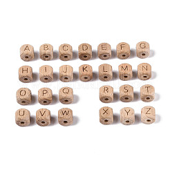 Gravierte Buchenholzperlen&nbsp;WOOD-N022-08
