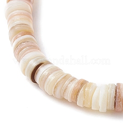 Bracelets extensibles en perles d'eau douce de culture naturelles et perles de turquoise synthétiques&nbsp;BJEW-JB11876-02