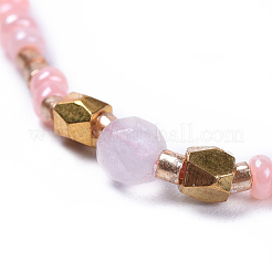 Verstellbarer Nylonfaden geflochtene Perlen Armbänder&nbsp;BJEW-JB04379-03