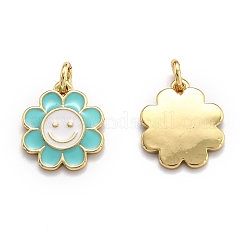 Messing Emaille Anhänger / charms&nbsp;KK-O135-01E