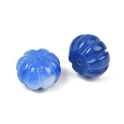 Perles sculptées en jade naturel teint du Myanmar et en jade birman&nbsp;GG-CBAC08B-03D