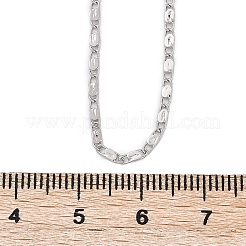 Laiton lien ovale colliers de chaîne&nbsp;NJEW-H053-01A-P02