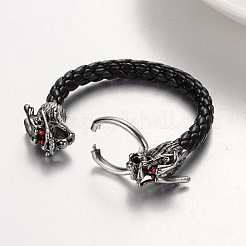 Braccialetti da uomo in corda di finta pelle&nbsp;BJEW-JL051