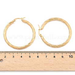 Pendientes de aro de acero inoxidable 304&nbsp;EJEW-H322-17G