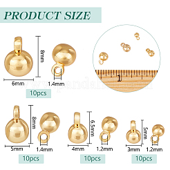 40 Stück 4 Stile Messing Charms&nbsp;KK-BC0013-80