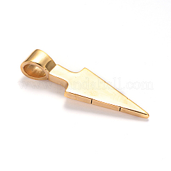 Dreieckpendel 304 Edelstahl große Anhänger&nbsp;STAS-L172-03AG