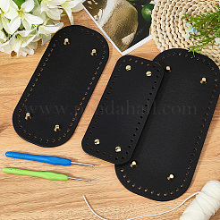 3 stücke 3 arten pu leder stricken häkeln taschen nagel boden shaper pad&nbsp;DIY-CL0002-15