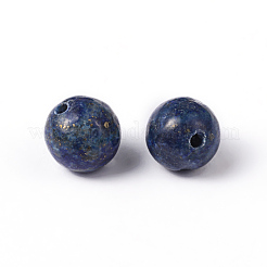 Natürliche runde Perlen von Lapislazuli&nbsp;X-G-M169-8mm-05