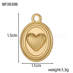 Anhänger aus 304 Edelstahl&nbsp;SA-OY001-19G