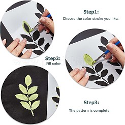 16 Uds 16 estilos plantillas de pintura de dibujo de plástico para mascotas&nbsp;DIY-WH0401-45