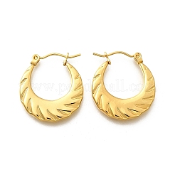 Orecchini a cerchio in acciaio inossidabile 304 per donna&nbsp;EJEW-L296-079G