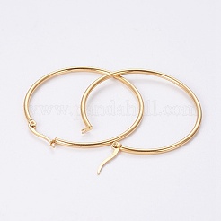 Orecchini a cerchio in acciaio inossidabile 304&nbsp;EJEW-WH0002-03B-G