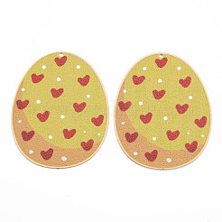 Pendentifs en laiton peints&nbsp;KK-N223-20-08-NR