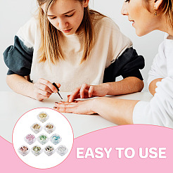 10 Box mit 10 Farben Pet Shiny Nail Art Glitter&nbsp;MRMJ-TA0001-33