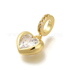Crémaillère en laiton avec pendentifs en zircone cubique&nbsp;KK-Z086-16G