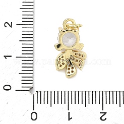 Ottone micro spianare pendenti zirconi&nbsp;KK-K417-14B-G