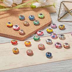 38pcs 19 Farben handgemachte europäische Polymertonperlen&nbsp;CLAY-SZ0001-51