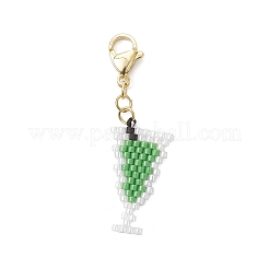 Pendentifs décoratifs faits à la main en perles de verre&nbsp;HJEW-MZ00356-02