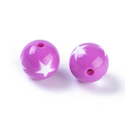 Misch undurchsichtigen Acryl Handwerk Stil stämmig Bubblegum-Perlen&nbsp;X-YPL452