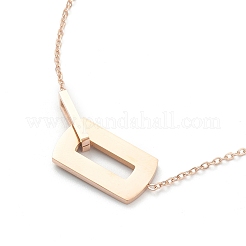Colliers pendentifs en acier inoxydable 304&nbsp;NJEW-L458-082