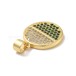 Ottone micro spianare pendenti zirconi&nbsp;X-KK-B059-35G-F