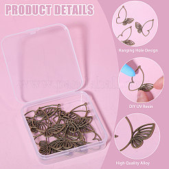 24 pièces pendentifs en alliage de style tibétain&nbsp;FIND-CA0003-25B