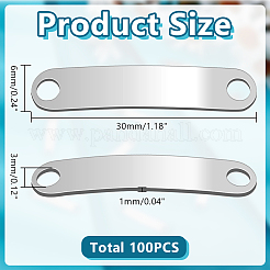 100 pz 201 maglie/connettori in acciaio inossidabile&nbsp;STAS-HY0001-78
