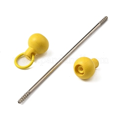 Barre de porte-clés en plastique perlée pour la fabrication de bijoux et l'artisanat&nbsp;AJEW-C040-01G-1