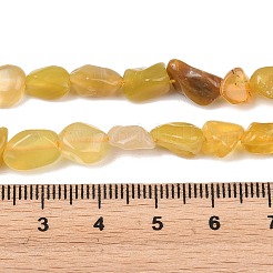 Amarillo abalorios naturales del ópalo hebras&nbsp;G-P497-01C-37