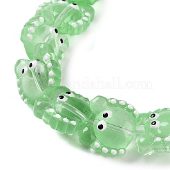 Chapelets de perles en verre transparente  &nbsp;LAMP-L078-010G