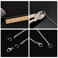 30 m 3 Stile 304 Edelstahlkabel und Panzerketten für DIY-Kettenherstellungsset&nbsp;CHS-BC0001-12