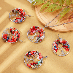 Arbre de vie gros pendentifs&nbsp;G-PH0001-04A