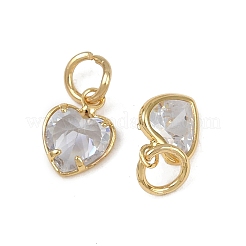 Colgante micropavé cubic zirconia de latón&nbsp;KK-Z120-05G-02
