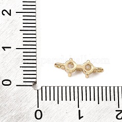 Verbindungsanhänger mit durchsichtigem Zirkonia-Pavé aus Messing&nbsp;CU-CBA3D76-02G