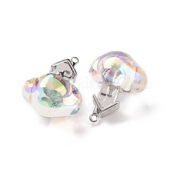 UV-Beschichtung regenbogenschillernde transparente Acrylanhänger&nbsp;OACR-P014-02P-02