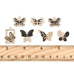 28 stücke 6 stile legierung strass anhänger&nbsp;ENAM-FS0002-67