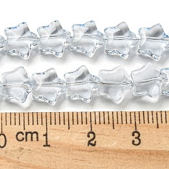 Fili di perle di vetro trasparenti con vernice da forno&nbsp;DGLA-A07-T8mm-KD05