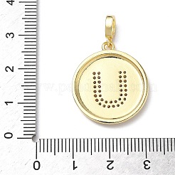 Pendentifs en laiton zircon cubique transparent&nbsp;KK-L253-17G-U