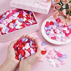 500 pz 5 colori spugna di poliestere petali di cuore coriandoli&nbsp;AJEW-GA0010-30