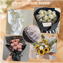 Blumenstrauß-Einwickelpapier aus Polyester&nbsp;DIY-WH0542-37C
